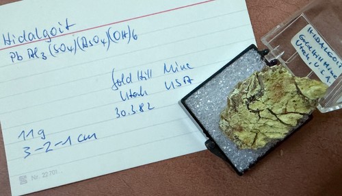 Hidalgoit gold hill mine - gold,