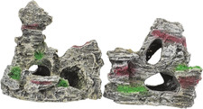 2 Stück Aquarium Deko Höhle