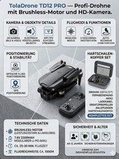 Profi PRO Drohne HD Kamera