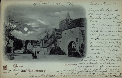 Mondschein naumburg der - ak, an
