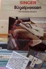 1 Singer Bügelpresse