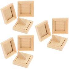 9 Pcs Mini-Bilderrahmen Masse Dekorativer Minirahmen Puppenhaus Holz Modell New