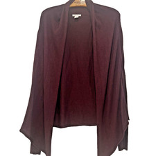 Basic H+M  leichter  Cardigan  Gr. S   Schalkragen  brombeer   neuwertig