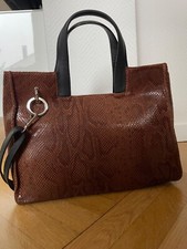 damen handtasche leder braun