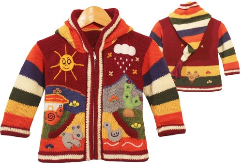Kinder strickjacke rot - kinder,