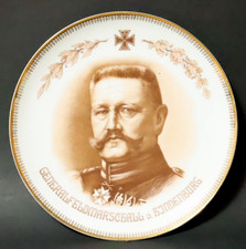 Alter Weiden Reservistika Teller WK Patriotika Hindenburg 1.Weltkrieg EK 26 cm