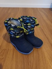 Blaue Schneestiefel von Aldi, Gr. 25, Mit Dinos