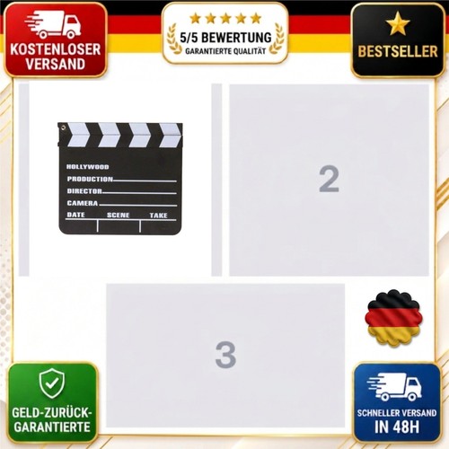 Regieklappe filmklappe 20x18cm - regieklappe,