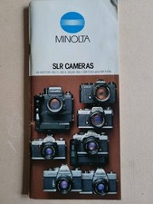 Prospekt Minolta SLR CAMERAS