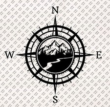 Dekor Aufkleber Kompass