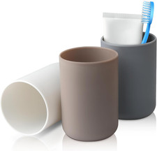 Zahnputzbecher 3 Stück, Kunststoff in Lebensmittelqualität, Absolut Bruchsicher 