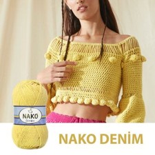 5 x NAKO Denim Handstrickgarn