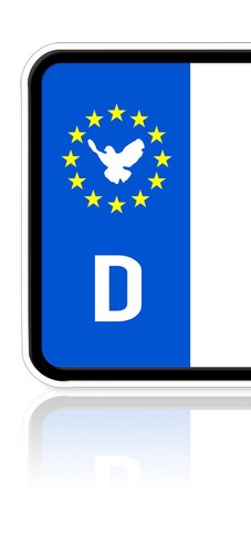 Nummernschild plakette ersatz - plakette,