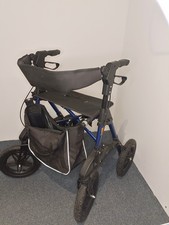 gebraucht Rollator Silva leicht mit Tasche Lehne 8,65 kg blau stabil luftbereift