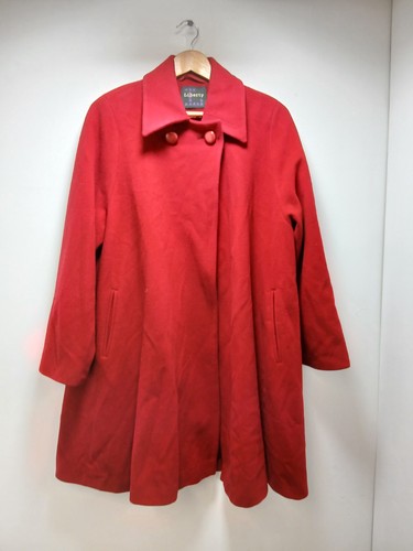 Vintage roter button wool - roter,