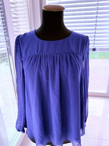Chiffon bluse 36 blau - 36(38),
