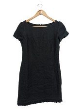 RENA LANGE Etuikleid Gr. 38/M Schwarz Elegant Strukturmuster Minikleid