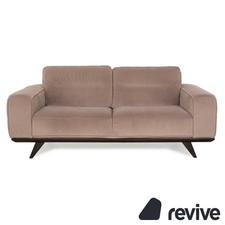 Natuzzi Audacia Stoff Sofa Braun Zweisitzer Couch