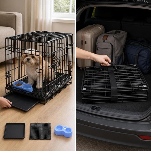 Klappbare hundebox metall - klappbare,