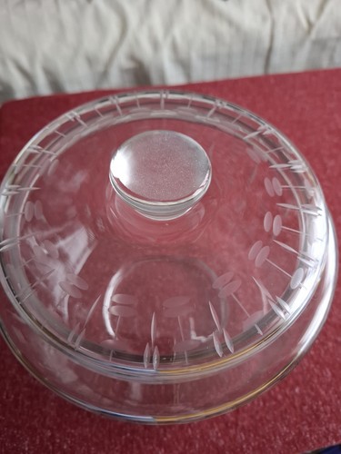 Bowle glas mit - deckel, ,