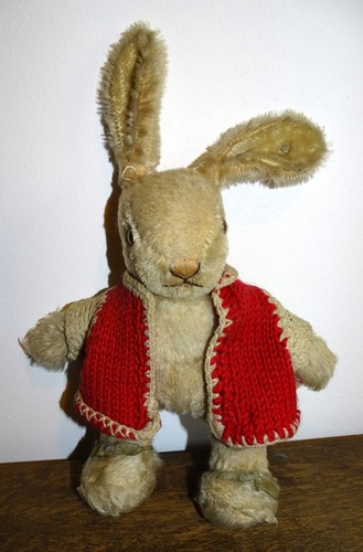 Steiff mohair hase - mohair, blaue