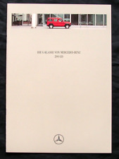 Mercedes G-Klasse,  290 GD Turbodiesel,  Prospekt 1.1997