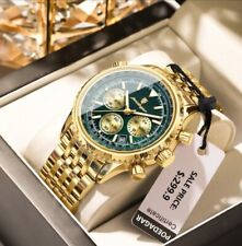 Herren Armbanduhr Luxus Militäruhr Chronograph Edelstahl Sportuhr Männer Uhr