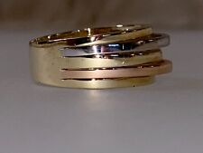 Goldring Gr. 55 Weißgold, Gelbgold, Rosegold 14 K