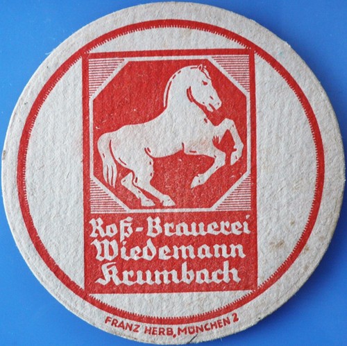 Alter bierdeckel roß brauerei - alter,