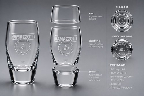 Ramazzotti crema 1815 glas - crema,