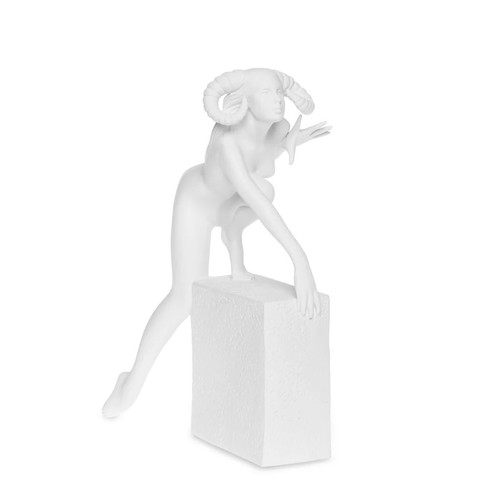 Porzellan figur widder - porzellan-figur,