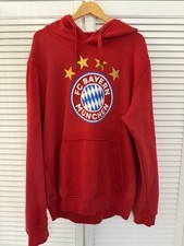 FC Bayern München Kapuzenpulli Hoodie Pullover Rot Pulli XXL Bundesliga Vintage