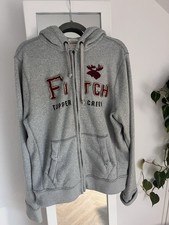 Sweatjacke Abercrombie & Fitch, Herren, Grau, Größe XL