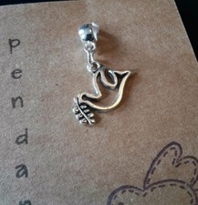 Taube Olivenzweig Anhänger