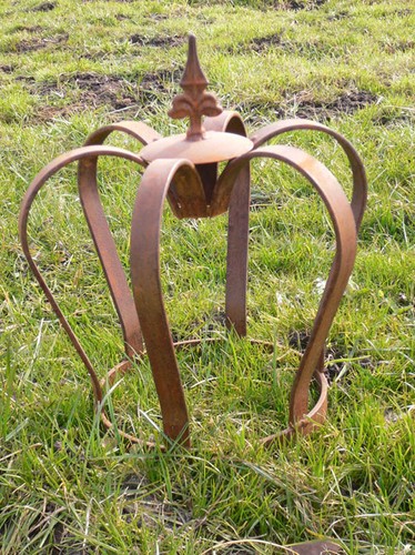 Edelrost krone 32x28cm - krone,