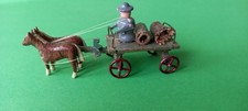 Altes Pferdefuhrwerk,Miniatur,Holzspielzeug,Erzgebirge,10cm. 