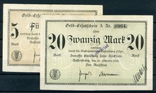 Rastenburg 2 Scheine Notgeld