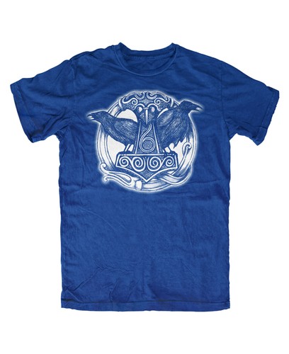 Hugin munin shirt blau - hugin,