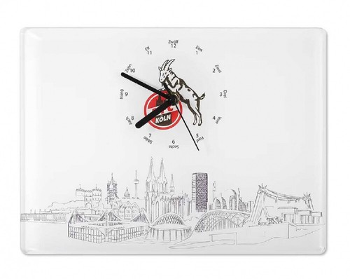 Köln wanduhr skyline - 1., fc