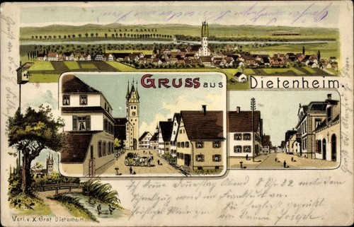 Litho dietenheim der iller - der,