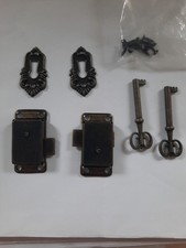 Aufsteckschloss Möbel Antik Messing Möbelschloss Kommode Schrank Schloss Dorn