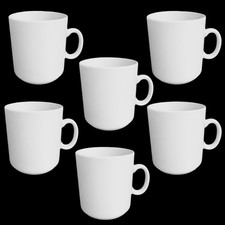 6x Kaffeebecher 300ml Weiß