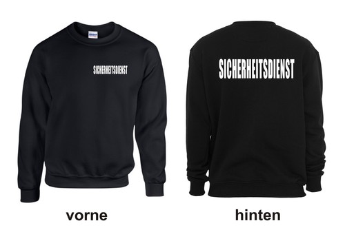 Sweat shirt sicherheitsdienst - sweat,