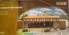 Faller  1:87/HO Hangar + Hubschrauber Military  Bausatz 144111  Modellairport500