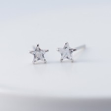Mini Ohrstecker Stern Sterling