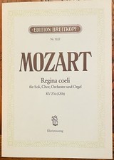 Mozart Regina Coeli KV 276 Klavierauszug Noten Breitkopf