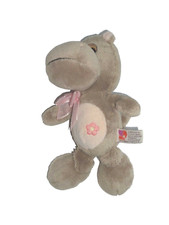 Morgenroth Nilpferd Hippo braun rosa 26 cm Stofftier Kuscheltier Plüschtier