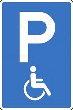 Car Sticker Disabled Parking