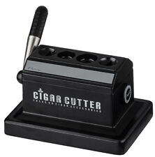 Angelo Tischabschneider schwarz/silbe.15x10,5x10cm,Ring 41+50,2 V-Cutter Humidor