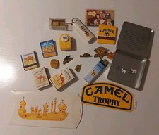 camel zigaretten Merchandising  Accessoires Pins  Feuerzeug Postkarten